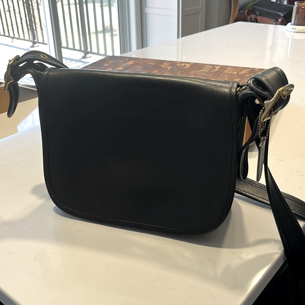 Coach Legacy black saddle bag Patricia